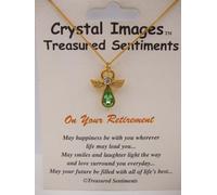 Crystal Images On Your Retirement Guardian Angel Necklace to watch over you and keep your sprits high Austrian Crystal Necklace Length 45cm (Please Read Description Bullet Points)