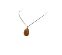 Crystal Jade Aromatherapy Pendant - Teardrop Shaped Essential Oil Bottle with Prismatic Facets for Perfume and Aromatherapy(Topaz)