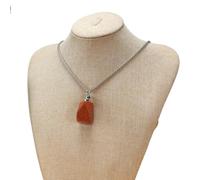 Crystal Jade Aromatherapy Pendant - Teardrop Shaped Essential Oil Bottle with Prismatic Facets for Perfume and Aromatherapy(Gold sand stone)