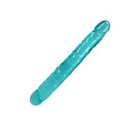 Crystal Jellies® 12" Jr. Double Dong - Teal