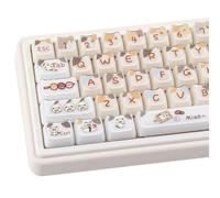 Crystal Jelly Keycaps,121 Keys Clear Translucent Cute Sushi Cat Keycaps