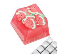 Crystal Jelly Keycaps - DIY Fruit Keyboard Key Covers for Mechanical Keyboards | Decorative with Transparent Resin Key, Caps for Custom Typing Setup Desk Accessories