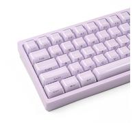Crystal Jelly Keycaps, Purple Side Printed Keycap, Custom Translucent Keycaps 113 Keys OEM Profile Key Cap, Cute Shine Through Keyboard Caps for 61/68/84/87/98/100 Cherry MX Keyboard Mechanical