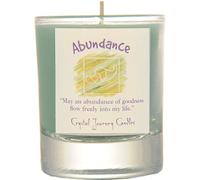 Crystal Journey Candles Crystal Journey Herbal Magic Glass Filled Votive Soy Candle - Abundance