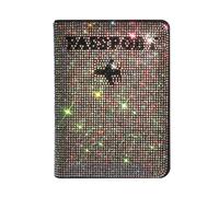 Crystal Key Purse Bag Diamond Rhinestone Card Case Passport Holder Vacation Travel Accessories Passport Holder Cover Traveling Passport Case for Men Women, Color, Fashion