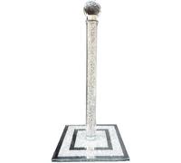 Crystal Kitchen Roll Holders Free Standing Sparkle Crushed Diamond Filled Square base Gift Box