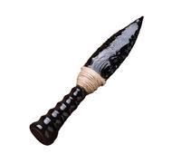 Crystal Knife Arrow Head Obsidian Knife Arrow Head，Crystal Heal Reiki Crystals Sculpture，for Home Decoration(18cm/7in)