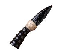 Crystal Knife Arrow Head Obsidian Knife Arrow Head，Crystal Heal Reiki Crystals Sculpture，for Home Decoration(23cm/9in)