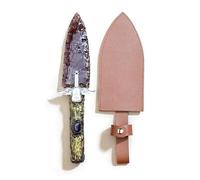 Crystal Knife Arrow Head Opal Crystal Knife Arrowhead ，Natural Stone Figurine，for Gemstone Decor (Purple)