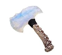 Crystal Knife Arrow Head Unique Handmade Crystal Knife Axe ，Spiritual Tool ，for DIY Jewelry Making (White)