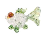 Crystal Koi Fish Figurine for Home Decor, Space Saving Desktop Accent