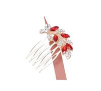 Crystal Leaves Hair Pins Clips Combs for Women Bride Hair Jewelry Wedding Hair Accessories Rhinestone Party Hairpin Headpiece(Style 04)