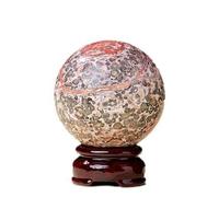 Crystal Leopard Agate Ball Stone Polished Crafts Home Office Desk Decoration Ornaments,Multi Colored,60~70mm Gemstone Stone