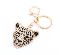 Crystal Leopard Keyring Crystal Rhinestone Keychain Bling Purse Pendant Handbag Charm Decoration Gift