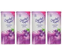 Crystal Light Concord Grape Drink Mix (12 quart=6 packets) NEW FLAVOR! (Pack of 4) by Crystal Light