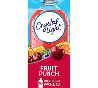 CRYSTAL LIGHT FRUIT PUNCH DRINK MIX ON THE GO 10 PACKET BOX AMERICAN