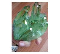 Crystal Light Green Aura Quartz Crystal Titanium Bismuth Silicon Cluster Rainbows Natural Stones and Minerals Natural Stones