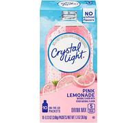 CRYSTAL LIGHT NATURAL PINK LEMONADE DRINK MIX - ON THE GO - 10 PACKET BOX - AMERICAN