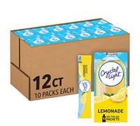 Crystal Light On The Go Drink Mix, Lemonade, 10 Count (Pack of 12)