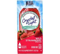 Crystal Light Wild Strawberry with Caffeine On The Go Drink Mix 10 Sachet 31.1g