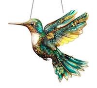 Crystal Like Bird Hanging Ornament 2D Flat Acrylic Pendant Charm For Car Interior And Window Decoration Accessries Gift Bird Window Charm