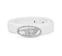 Crystal Logo Strass Belt - female - Diesel - Belts - White - 80 CM - Accessories 80 CM