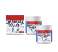 Crystal Lye Drain Opener, 200 g Crystal Lye Drain Opener, Lye Drain Opener, Powerful Pipe Excavator, All-Purpose Drain Cleaner for Kitchen Toilet (2 Pieces)