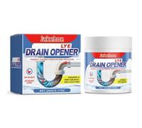 Crystal Lye Drain Opener, Multipurpose Pipeline Dredging Powder, Powerful Hair and Grease Drain Opener Powder for Unclogs Bathroom and Kitchen Sinks, Drains, Shower Pipes