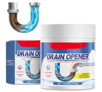 Crystal Lye Drain Opener, Powerful Pipe Dredging Agent, Sink Drain Cleaner Powder, Toilet Cleaner Foam Powder Unblocker for Kitchen Bathroom Toilet Shower