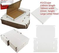 Crystal Mailing 50 x C5 A5 PARCEL BOX 160x230x22mm RM LARGE LETTER CARDBOARD SHIPPING