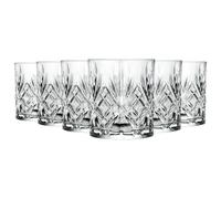 RCR Crystal Melodia Whisky Glasses - 340Ml - Pack Of 6, Clear