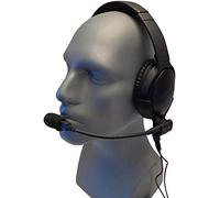 Crystal Mic Pro A Aviation Microphone with Black Headphone Attachment for QC35 (Compatible with Bose QC35)