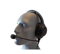 Crystal Mic Pro Typhoon for General Aviation with TSOd Intricon Microphone. Compatible with Sony WH-1000XM3 Headphones