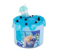Crystal Milk Tea Slime,DIY Pearl Bead Bubble Glue Crunchy Slime, Super Soft and Non-Sticky, Birthday Gifts Suitable for Kids,prizes,Party Favorfor Girls and Boys (Blue)
