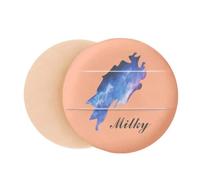 Crystal Milky Way Text Blue Air Cushion Makeup Foundation Sponge Powder Puff