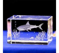 Crystal Model Statue 3D Engraving Figurines Animal Sculpture Souvenir Collection Arts Crafts Home Decor Ornament, Underwater World Art collection