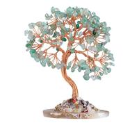 Crystal Money Tree with Color Stone Figurine for Boosting Success Suitable for Homes Offices and Study Money Tree