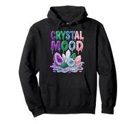 Crystal Mood Pastel Gemstone Aesthetic Vibes Pullover Hoodie