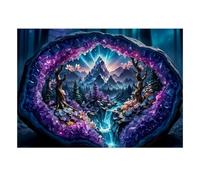 Crystal Mountain River 1000 Pieces Mini Jigsaw Puzzle for Adults | 70x50cm Cardboard, Living Room Decor, Durable Structure, Birthday Gift, Mind Relaxation
