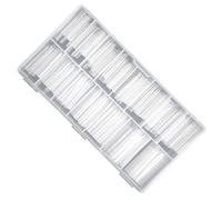 Crystal Nails Extension ABS Mold for Quick Light Cured Nails Salon Natural Fit Artificial Tips Paperless Tray Design Professional Manicure Tools