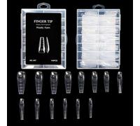 Crystal Nails Forms for Quick Extension Set Mold Easy to Use At Home Salon Durability Design ABS Tips