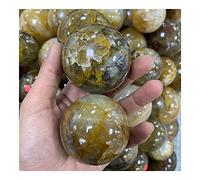 Crystal Natural Yellow Gum Flower Crystal Ball Quartz Ball Stone
