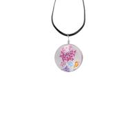 Crystal Necklace,Adjustable Lobster Clasp Waxed Cord Niche Design Natural Crystal Starry Night Butterfly Pendant Necklace,Energy Jewellery for Women Men Rose Red