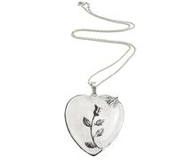 Crystal Necklace,Fashion Adjustable Lobster Clasp Beaded Chain High-End Natural Gemstone Crystal Heart-Shaped Bezel Rose Pendant Necklace,Energy Jewellery for Women White Crystal