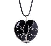 Crystal Necklace Pendant Natural Crystal Rejuvenating Pendant | Natural Crystals Pendant for Spiritual Healing Chakra Balancing Meditation Reiki Positive Energy Yoga Holistic Wellness