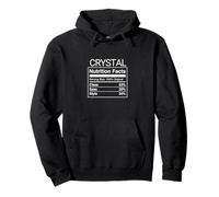 Crystal Nutrition Facts Class Sass Style Funny Name Parody Pullover Hoodie