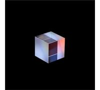 Crystal Optical Glass，Dichroic Glass 25mm Color K9 Prism - Four Side Polished Cube for Teaching Experiments and Rainbow Effects