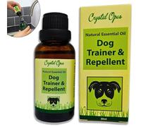 Crystal Opus Dog Anti Chew Spray & Repellent. Bitter Apple, Orange & Citronella Formula Stops Chewing, Biting, Digging & Fouling. Makes 18+ Litres. Natural Trainer For Puppies & Dogs. Indoor Outdoor