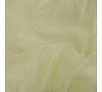 Crystal Organza Voile Sheer Fabric Material Crafts Curtains Costumes Dress Making Bridal Wedding Backdrops Decorations Displays Draping Furnishing | 59" - 150 cm Wide | Sold per Metre (Cream)