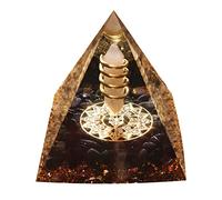 Crystal Orgone Pyramid Orgonite Crystal Energy Tower Nature Reiki Chakra Crushed Stone Jewelry Lucky Stone Orgonite Pyramid Healing Pyramid Home Office Decoration Gift